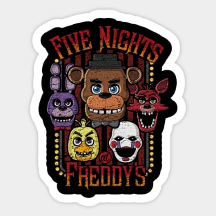 Five Night's at Freddy's Vintage Style Sticker